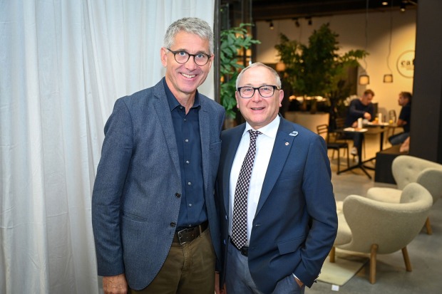 Martin Summer (Rhomberg Bau) und Gerhard Rauch (Walser Gruppe) (v. li.)