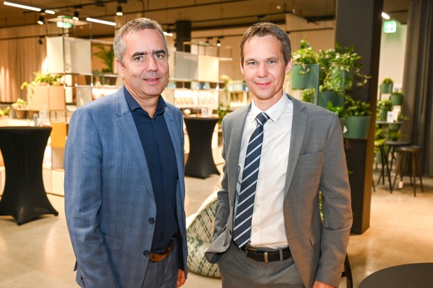 Robert Küng (Inhaus) und Simon Ruff (Hypo  Vorarlberg) (v. li.)