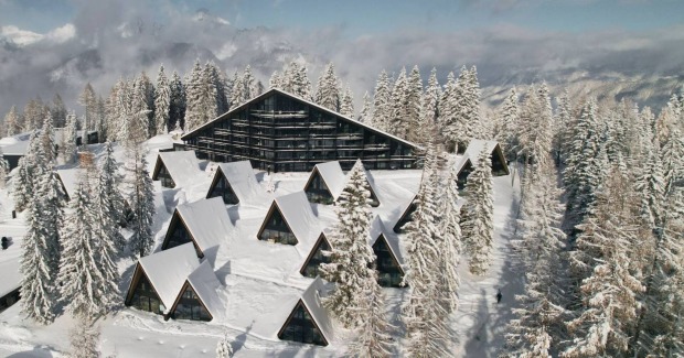 Panoramablick von oben