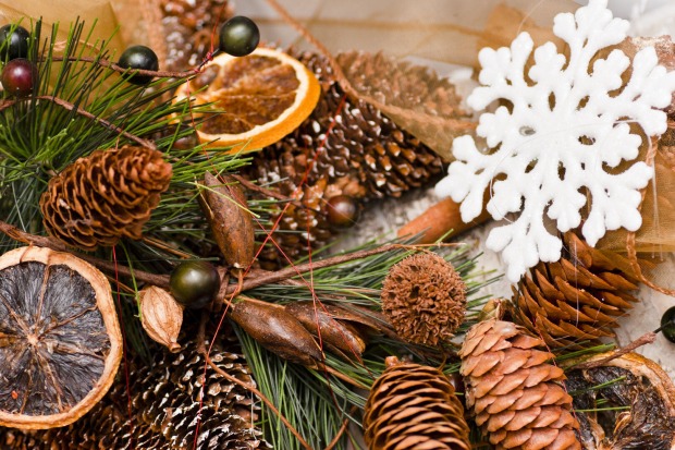 Natürliche Weihnachtsdekoration