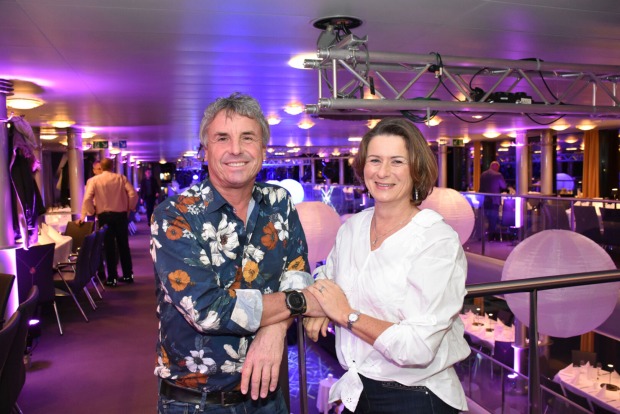 Erstes Event auf dem MS Sonnenkönigin: Wolfgang Troy und Carmen Bayer