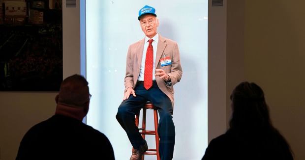 Hologramm von Walmart-Gründer Sam Walton im Walmart-Museums