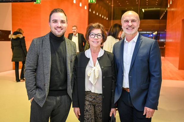 Chris Gaethke (Projectone), Ulrike und Willi Nigsch (Lauterach) (v. li.)
