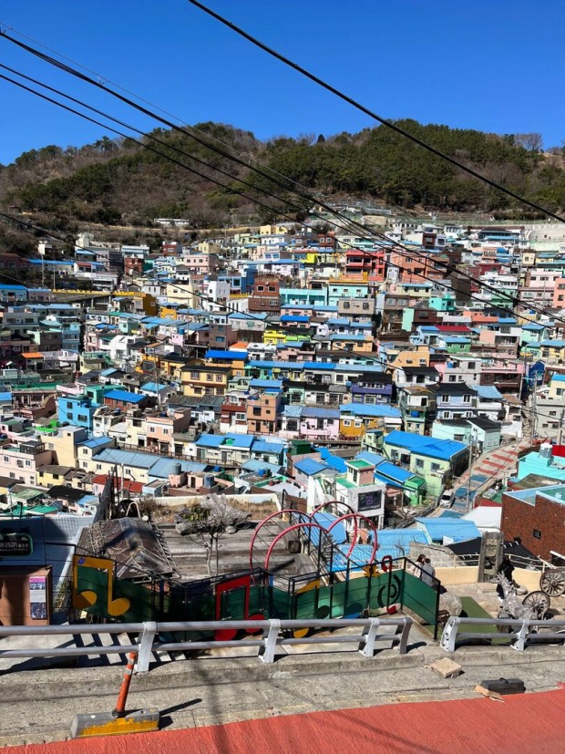 Ausblick auf das "Gamcheon Culture Village"