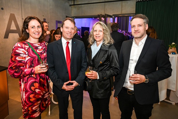 Julia Baltzer (GoTrail), Jean Wiech (Hypo Lustenau), Rita und Simon Hämmerle
