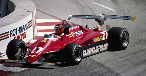 Ferrari provozierte 1982 beim US-Grand-Prix mit einem doppelten Heckflügel