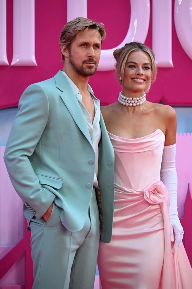 Margot Robbie und Ryan Gosling bei der Europa-Premiere von "Barbie".