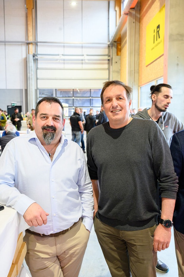 Johnny Tiefenthaler und Stefan Konzett  (Planungsbüro) (v. li.)