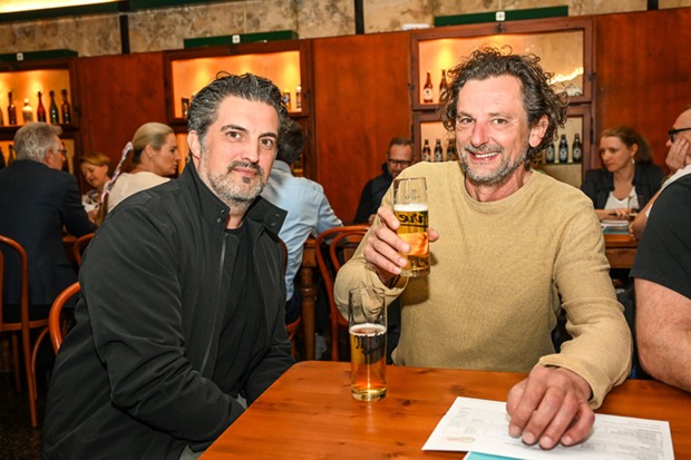 Sascha Ratz und Marty Rauch von der Werbeagentur IRR (v. li.)