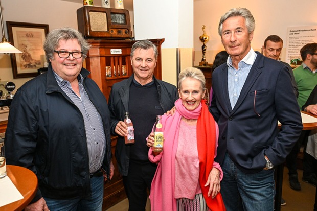 Fritz Schenk und Klaus Herburger (Reisen) mit Ulli Zumtobel und Franz Wölfler (v. li.)