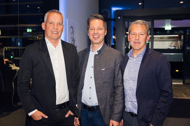 Joachim Leissing (Haberkorn), Markus Summer (Müller Wohnbau) und Klaus Gmeiner (Tool Design) (v. li.)