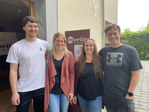 Moritz Bio-Restaurant Hohenems: Mathias König und Vanessa Gaiser mit Denise Widmann und Patrick Gisinger