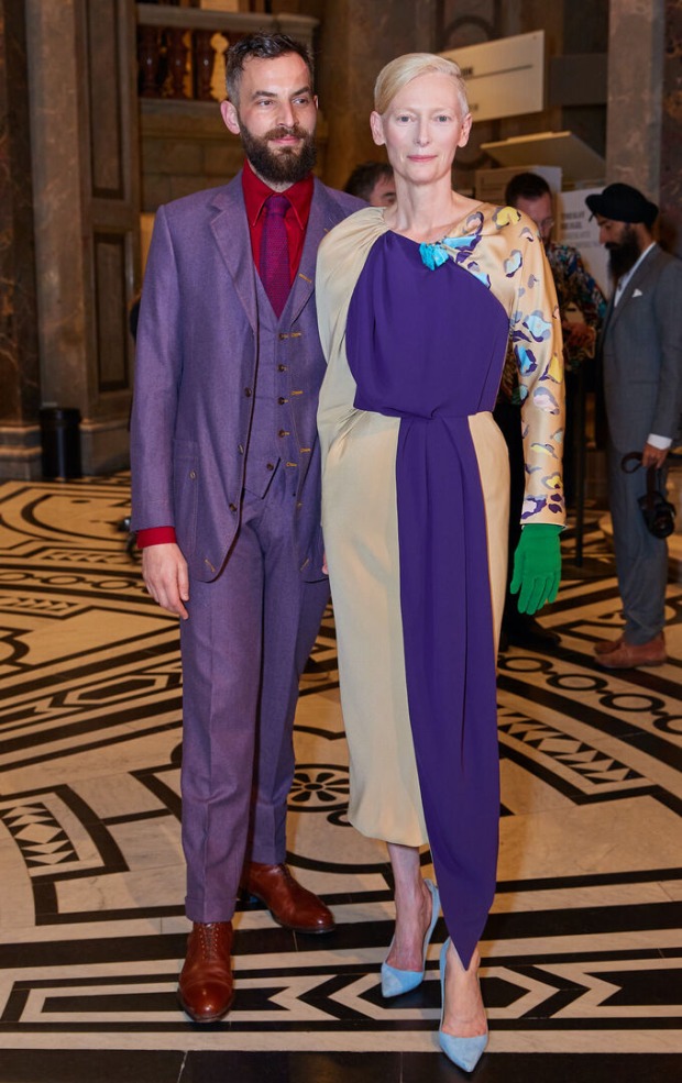 Sandro Kopp und Tilda Swinton im Kunsthistorischen Museum Wien.