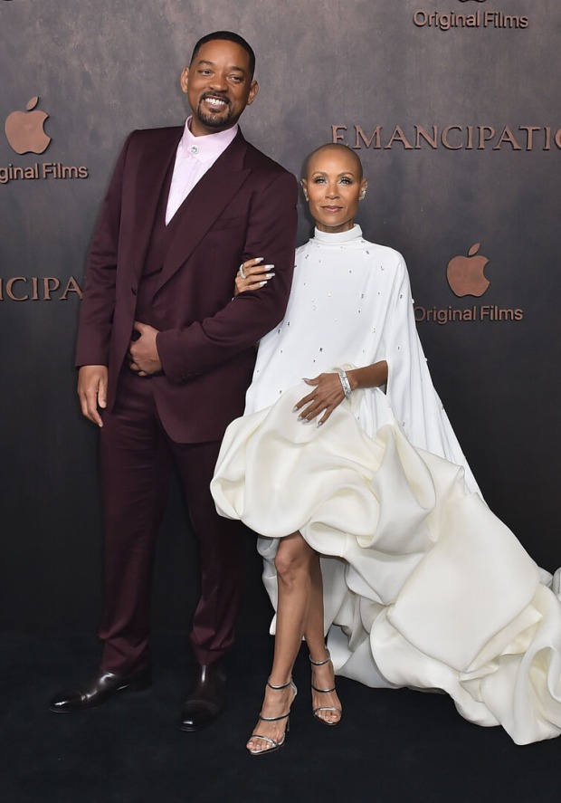 Will Smith und Jada Pinkett Smith bei der Premiere von "Emancipation".