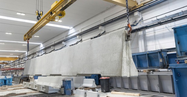 Innovationen am Fertigteilsektor. Mit Zementalternativen lassen sich inzwischen auch bei Oberndorfer in Gunskirchen 20 Prozent CO2 einsparen.