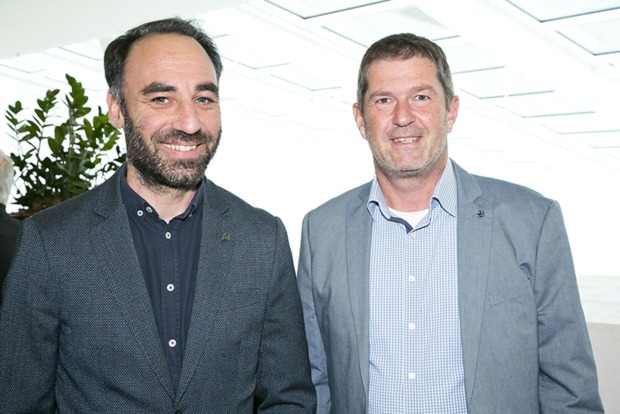 Alexander Abbrederis (pratopac) und Udo Nachbaur (Rondo) (v. li.)