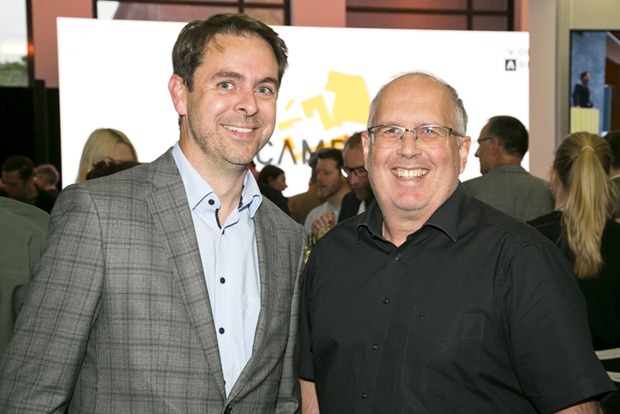 Mathias Bertsch (WISTO) und GF Bernd Hilby (Startup Vorarlberg) (v. li.)