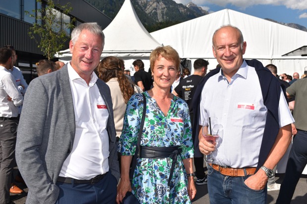 Erich und Gertraut Wolf (Wolf Installation, Doren) und Bertram Hörburger (Hörburger Heiz- und Klimatechnik, Altach)