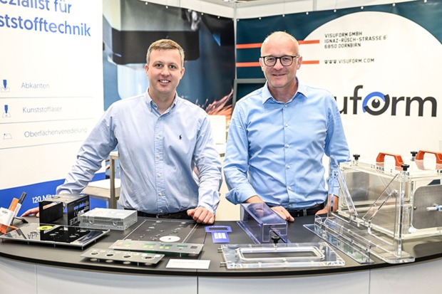 Julian Hollersbacher und Erwin Friedauer (beide Visuform, Dornbirn) (v. li.)