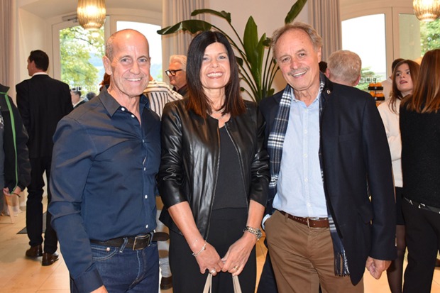 Knittel Günther (Lifestyle Haus) mit Alexandra Peham und Musiker und Künstler Gerhard Mangold aus Lochau