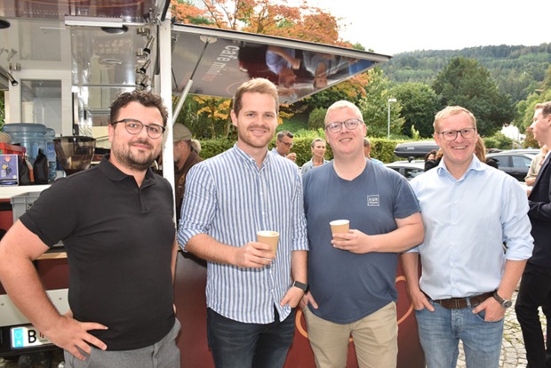 Daniel Ruck (PIV-Immobilien Hörbranz), Philipp Klimmer (Klimmer Wohnbau), Hanno und Jochen Köb (Koeb-Finanz)