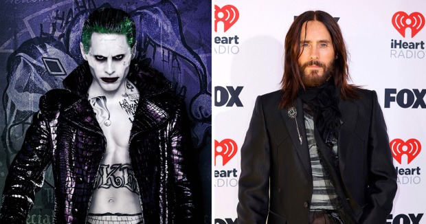 Gegenüberstellung von Jared Lego und seiner Joker-Rolle.