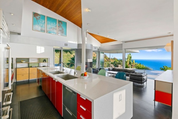 Küche der Villa in Malibu