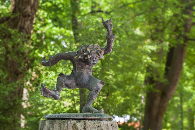Pumucklbrunnen im Luitpoldpark.