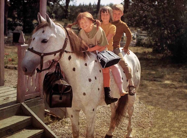 Filmausschnitt aus Pippi Langstrumpf.