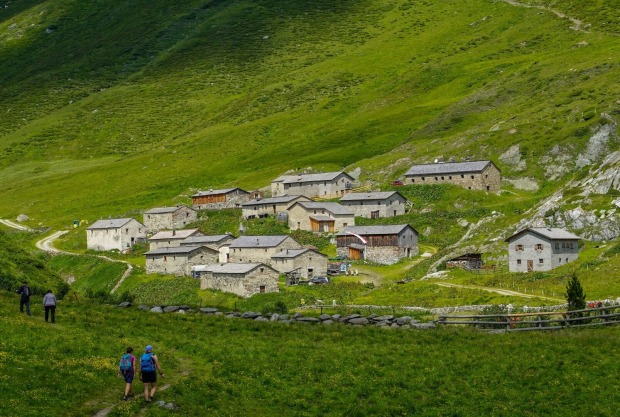 Die Hütten auf der Jagdhausalm, auch als "Klein Tibet" bekannt.