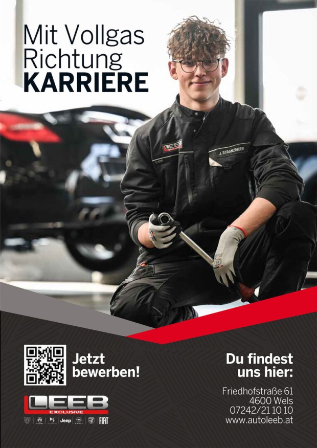 Mechaniker-Lehrling bei der Arbeit | Credit: Autohaus Leeb/Markus Wenzel