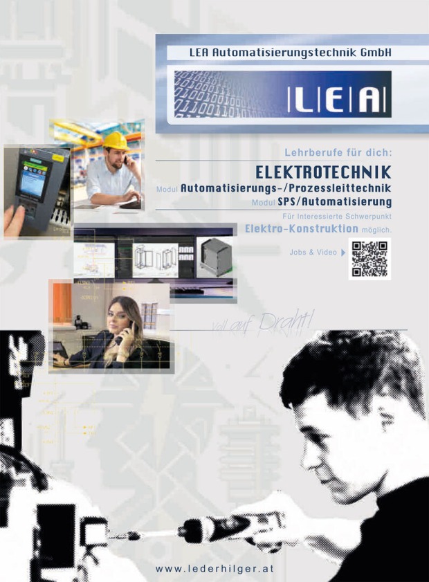 Plakat des Unternehmens LEA Automatisierungstechnik | Credit: Lea Automatisierungstechnik