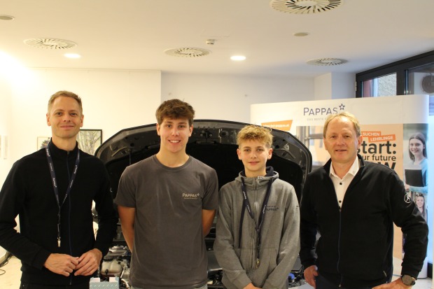 Pappas Maishofen: Mirco Scharff, Leon Hutter, Luca Schwabl und Siegfried Schößwendter (v. li.).
