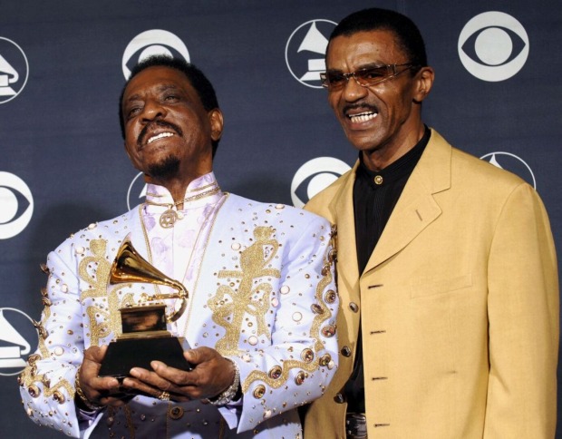 Ike Turner und Sohn Ike Turner Jr. lächeln