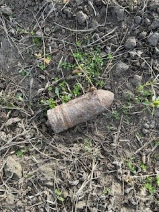 Aufnahme der Panzergranate in Gattendorf