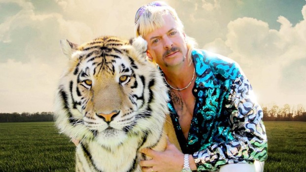 Porträt mit Tiger