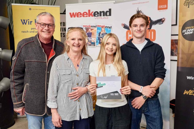 Platz 2: Team "die Hagis" bei der Siegerehrung