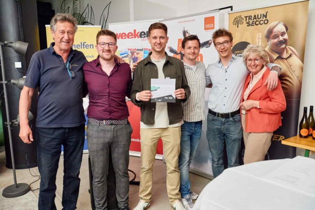 Sieger Privatteam: Huemers und Freunde bei der Siegerehrung