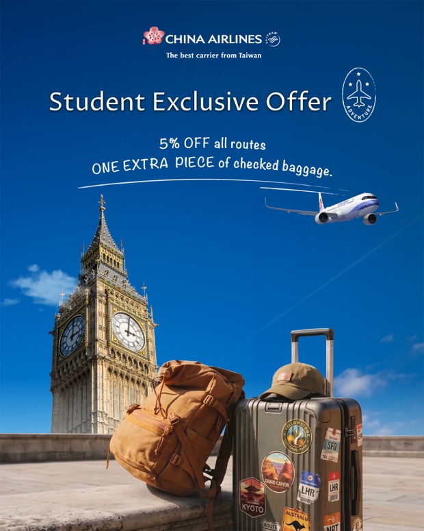 Big Ben in London auf einem Plakat der China Airlines Taiwan | Credit: China Airlines Taiwan