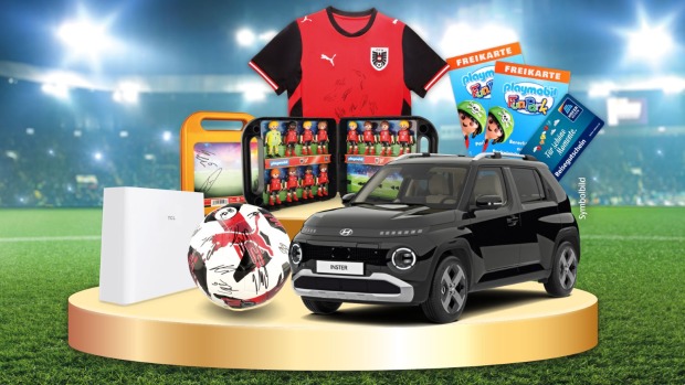 Produktcollage, von Trikot bis Auto