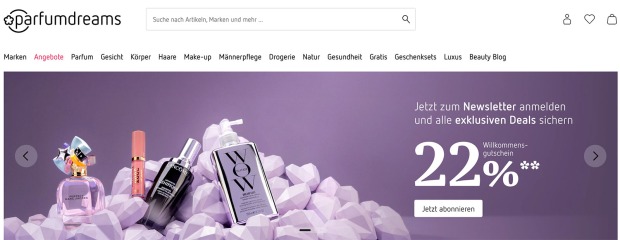 Website von ParfumDreams | Credit: ParfumDreams