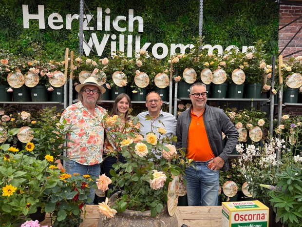 Thomas Dopetsberger gemeinsam mit Hubertus Haselberger, Anna Luger und Bernhard Pilz | Credit: Gärtnerei Dopetsberger