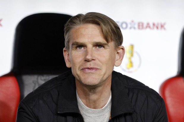 Christoph Freund vor einem Bundesligaspiel mit dem FC Bayern München.