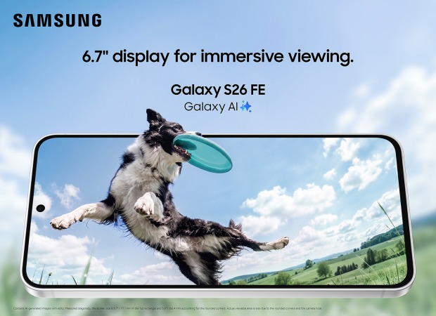 Hund mit Frisbee | Credit: Samsung