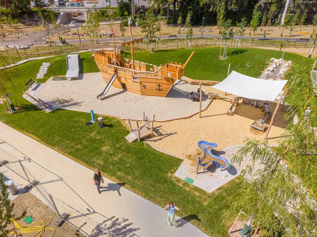 Welser Volksgarten von oben | Credit: Stadt Wels/Rene Hauser