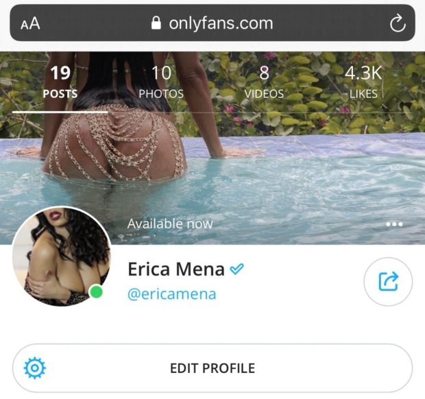 Screenshot von OnlyFas Account