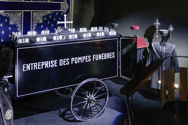 Historischer Leichenwagen, ausgestellt im Museum | Credit: Bestattung Wien/Harald Lachner