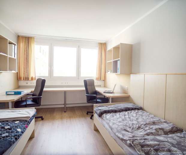 Schlafraum in einem Wohnheim | Credit: Matthias Witzany