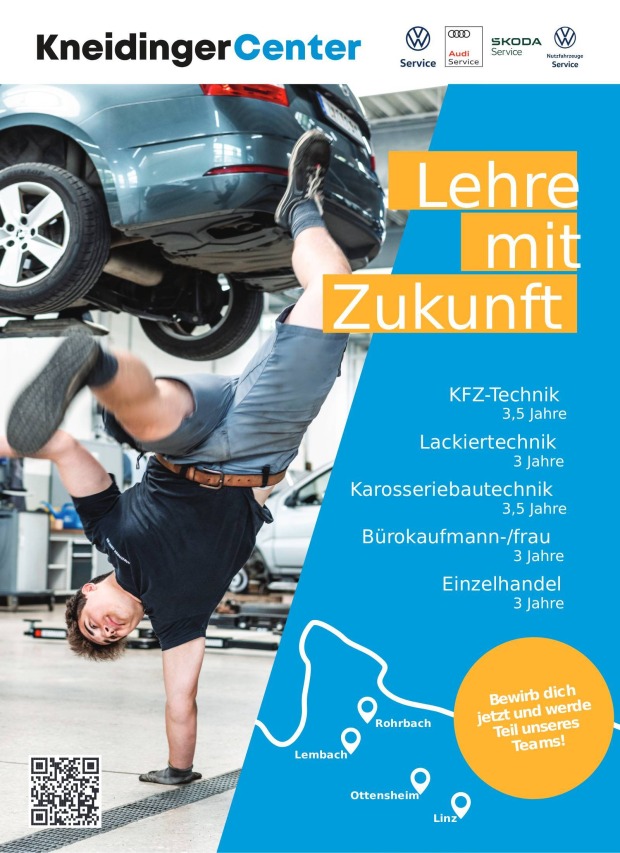 Inserat von Kneidinger | Credit: Kneidinger Center