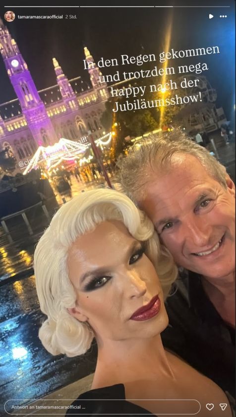 Tamara Mascara bei der Jubiläumsshow des Circus-Theater Roncalli am Wiener Rathausplatz.